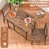SKONYON 3-Piece Dining Table Set Industrial Counter Height Bar Table Set - 4 of 4