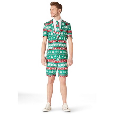 Suitmeister Men's Christmas Suit - Summer Christmas Green Nordic ...