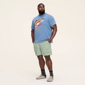 Men's Mid-Rise Cargo Shorts - Woolrich x Target Aqua - 1 of 4