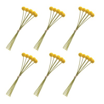 Yellow and Green Plastic Pod Bundle Set of 6