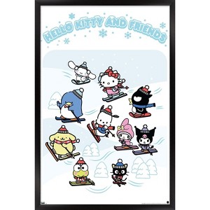 Trends International Hello Kitty and Friends: 24 Aspen Skiing Framed Wall Poster Prints - 1 of 4