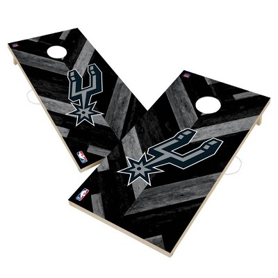 NBA San Antonio Spurs 2'x4' Solid Wood Cornhole Board