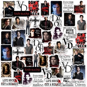 Vampire Diaries - Damon(Somerhalder) 50Ct Sticker Packs Miscellaneous 50 Ct. Sticker Pack - 1 of 4