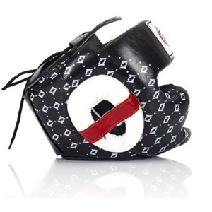 Fairtex HG10 Headgear Head Guard Super Sparring - Black & White - 1 of 4