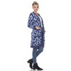 Women's Leopard Print Open Front High Pile Fleece Coat - White Mark - 3 of 4