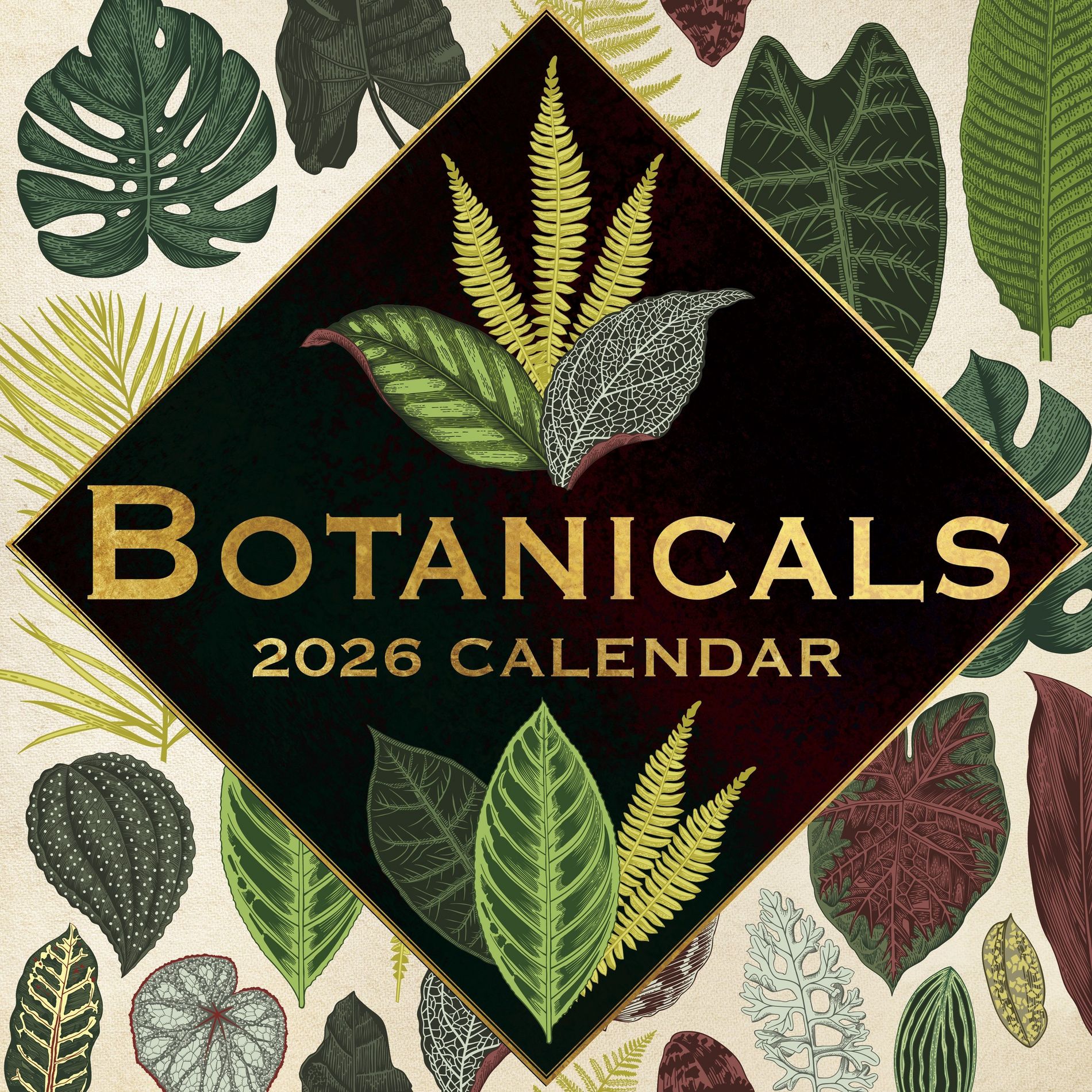 2026 Square Wall Calendar, Boxers, 16-Month Animals Theme with 180 Reminder Stickers (12x12 In)