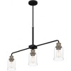 Quoizel Lighting Cox 3 - Light Chandelier in  Matte Black - 4 of 4