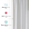HLC.ME Sheer Voile Transparent Window Treatment Rod Pocket Curtain Panels - Set of 2 - 3 of 4