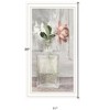 HomeRoots Cottage Peach Rose White Framed Print Wall Art - 3 of 4