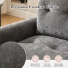 PAGED Swivel Accent Chair, Thick Padded Barrel Chair with Metal Base, Comfortable Single Sofa Chair for Living Room, Study - 4 of 4
