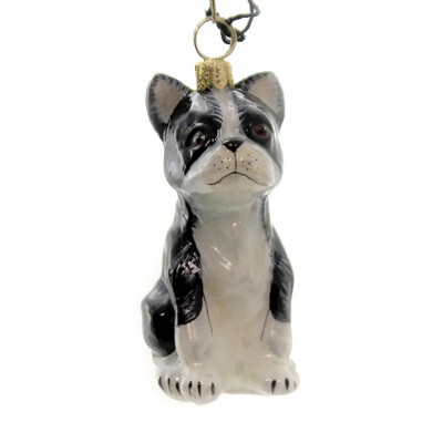 Joy To The World 3.0" Boston Terrier Ornament Pet Set Dog Companion  -  Tree Ornaments