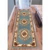 Well Woven Pastoral Medallion French European Floral Formal Traditional Modern Classic Thick Soft Area Rug - 2 of 4