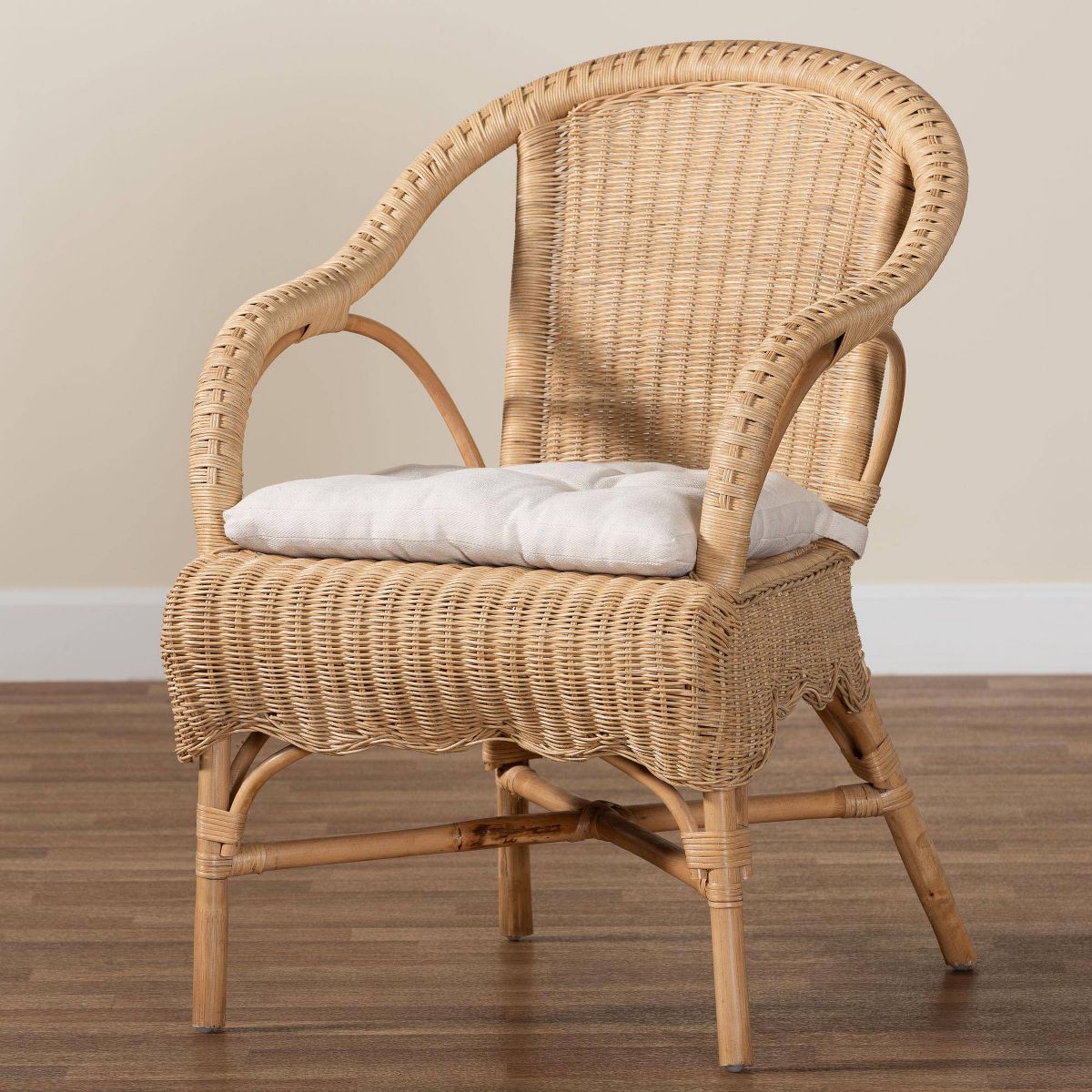 bali & pari Reinu Rattan Dining Chair Natural - thumbnail 2