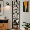 Hommoo 6-Tier Corner Shelf Small Bookshelf Storage Rack for Small Space - 2 of 4