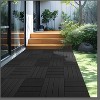 Rbied 9 PCS Heavy-duty & Recyclable Wood-Plastic DIY Interlocking Deck Tiles 11.8" x 11.8"- Waterproof Outdoor and Indoor Flooring - 2 of 4