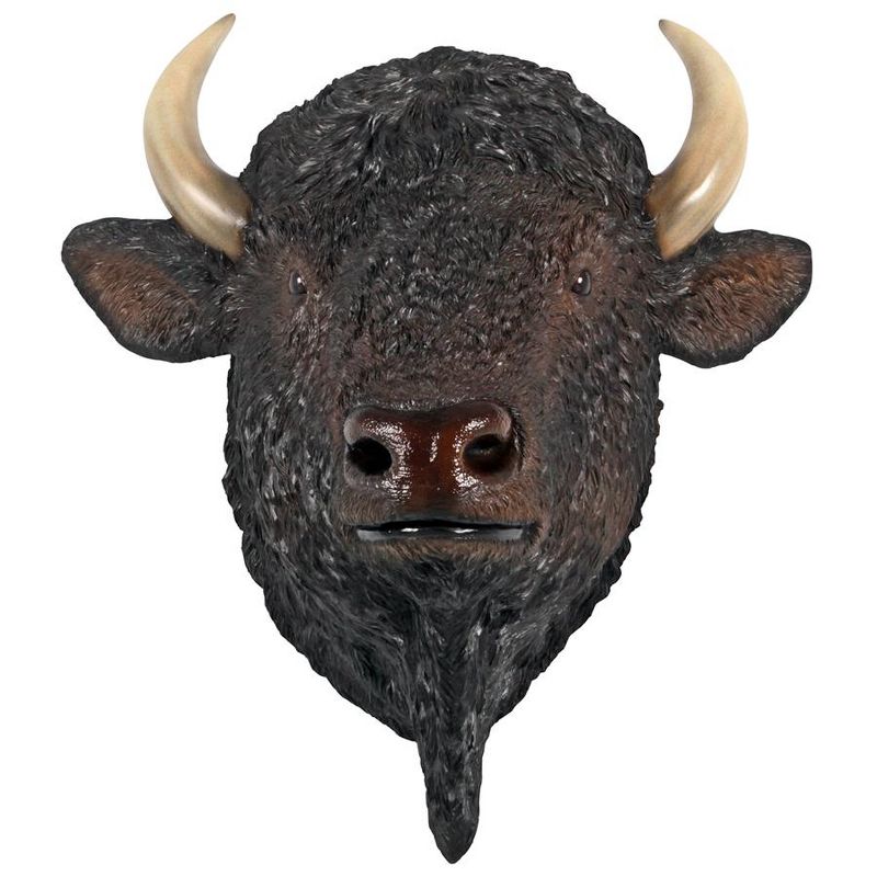 Design Toscano Large Scale Buffalo of the Great Plains Trophy Wall Statue, 2 of 9