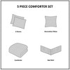 NicBex 5 PCS Microfiber Ruffled Comforter Set,Bedding Comforter Sets with Quilted Detail,Decorative Pillow,Bed Skirt,Sham,Machine Washable - 3 of 4