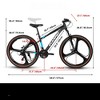 VisioGear Bicycles, 27 inch Mountain Bike, 21-Speed Mountain Bike for Women and Men, Black, 71.5"*27"*39" - 2 of 4