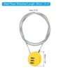 Unique Bargains Gym Locker Small 3 Digit Padlock Combination Locks - 2 of 4
