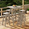 WestinTrends Malibu All Weather Hdpe Outdoor Patio Bar Height Dining Set (5-Piece) - 2 of 4