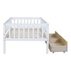 NicBex Twin Size Daybed, Wooden Day Bed with 2 Drawers, Sofa Bed Frame with Fence Guardrails - 4 of 4