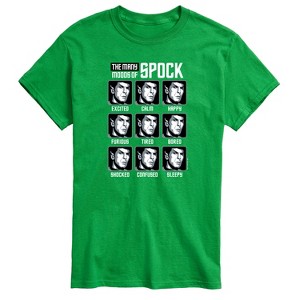 Men's - Star Trek - Spock Moods Short Sleeve Graphic T-Shirt - 1 of 4