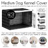 Sweet Jojo Designs Dog Crate Kennel Cover 36in. Boho Hatch Black and White - 4 of 4