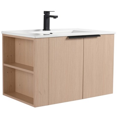 Fine Fixtures Elmridge Modern Bathroom Vanity with White Ceramic Sink