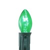 Northlight Pack of 25 Transparent C7 Green Christmas Replacement Bulbs - 3 of 3