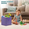 4E's Novelty 6 Packs 11 Inch Pastel Color Storage Foldable Cube Bins, Colorful Storage Baskets - 2 of 4
