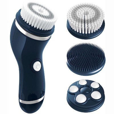 Perry Ellis 4-in-1 Cordless Facial Kit for Men, Rotary Shaver, 4 Heads