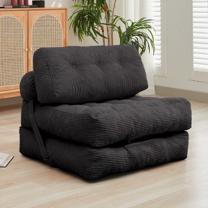 Mjkone Folding Sofa Bed, Convertible Sleeper Chair with Pillow - 1 of 4