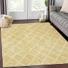 Acekool Geometric  Rug - Machine Washable Non-Slip Indoor Carpet for Living Room, Bedroom, Nursery - 2 of 4