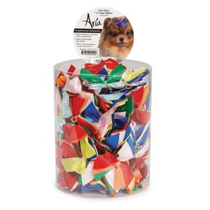 Aria Assorted Satin Triple Ribbon Bow Canisters 100 pieces - 1 of 1