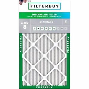 Filterbuy 17.5x27x2 Air Filter (1-Pack), Pleated MERV 8 Dust Defense Replacement HVAC AC Furnace Filters (Actual Size: 17.50 x 27.00 x 1.75) - 1 of 4