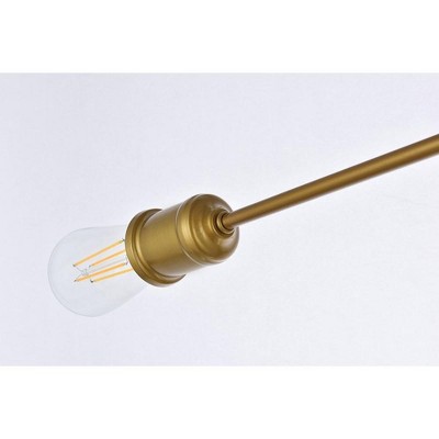 Xavier Adjustable Brass 4-Light Flush Mount Fixture