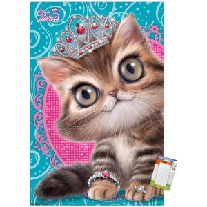 Trends International Animal Club - Kitten in a Tiara Unframed Wall Poster Prints - 1 of 4