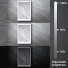 HBEZON Medicine Cabinet with Mirrors and Lights, Wall Mount Lighted Bathroom Cabinet, Defogger, Dimmable, Aluminum, Silver - 4 of 4