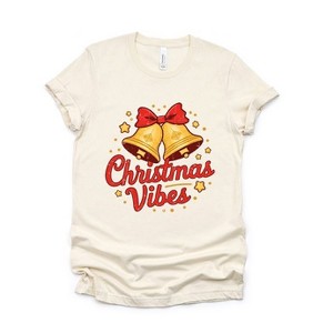 Simply Sage Market Women's Christmas Vibes Bell Short Sleeve Graphic Tee - 1 of 4
