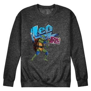Men's - Teenage Mutant Ninja Turtles - Leonardo AKA Leo Graphic Fleece Sweatshirt - 1 of 4