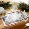Winter Holiday Berry Fabric Placemat Set of 4 - Multicolor - 13x19 - Elrene Home Fashions - 2 of 4