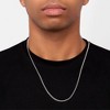 Adornia Men's Silver Tarnish Resistant 2-PIECE Chain Necklace HOLIDAY Set - 3 of 4