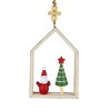 Ganz 4.5 Inch Santa/Snowman House Ornament Beads Holiday Star Tree Ornaments - 2 of 3