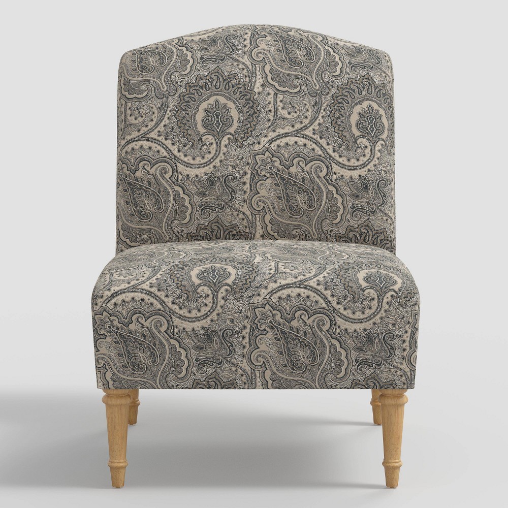 Skylar Slipper Accent Chair Blue Paisley - Threshold™ Assembly Required, Tools Not Provided
