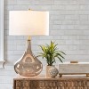 Nuloom Farrell 26" Glass Table Lamp Lighting - Amber 25.5" H x 15" W x 15" D - 2 of 4