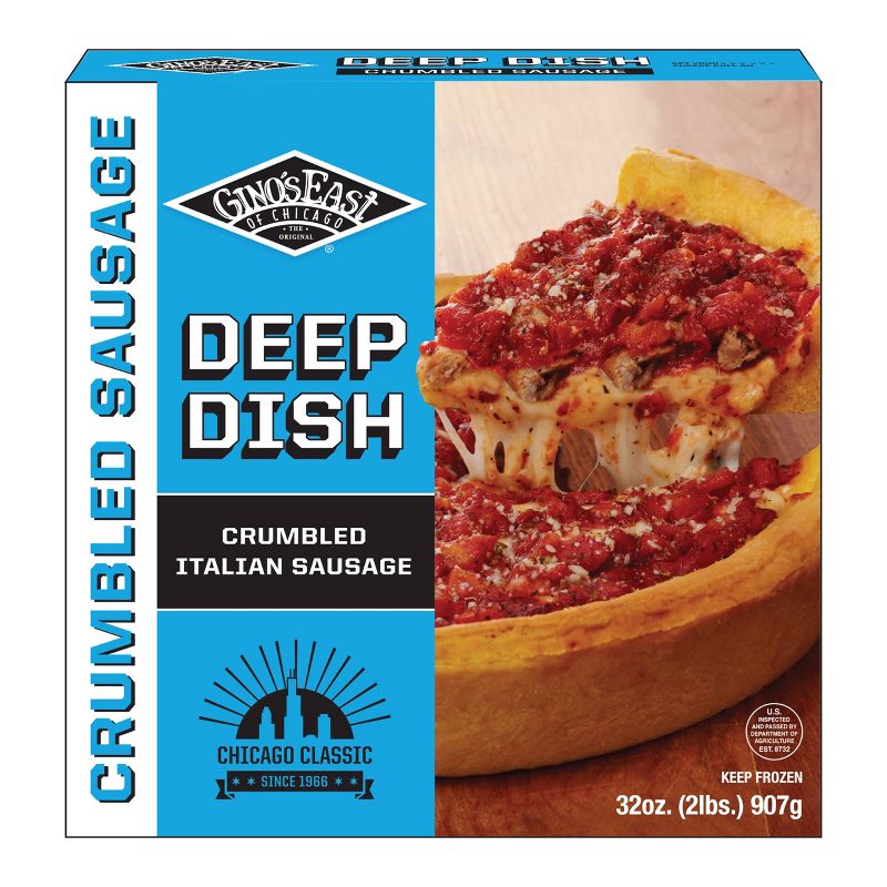 Gino's East Deep Dish Sausage Frozen Pizza - 32oz, 2 of 6