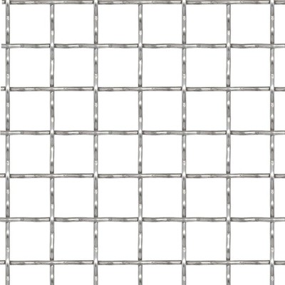 vidaXL Crimped Garden Wire Fence Stainless Steel 19.7"x19.7" 1.2"x1.2"x0.1"