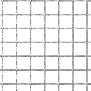 vidaXL Crimped Garden Wire Fence Stainless Steel 19.7"x19.7" 1.2"x1.2"x0.1" - 1 of 3