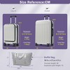 Vynxaria 3PC Front Opening Hardside Luggage Set: 20¡± USB Carry-On +24¡± Expandable, Spinner Wheels, TSA Lock + Handle Bag - 2 of 4