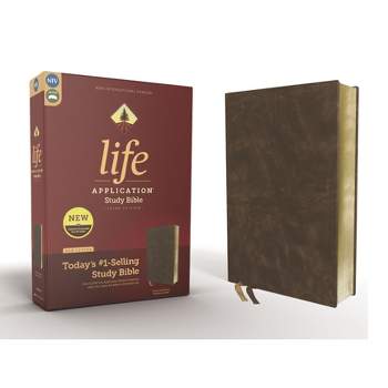 Niv, Life Application Study Bible, Third Edition, Bonded Leather, Brown, Red Letter Edition - (NIV Life Application Study Bible, Third Edition)